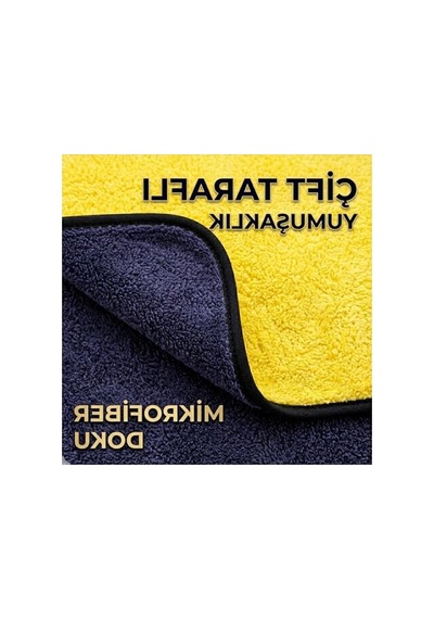 50x70 Cm Mikrofiber Oto Kurulama Bezi, 380 Gsm Süper Emici Ve Çizmez Açık Indigo