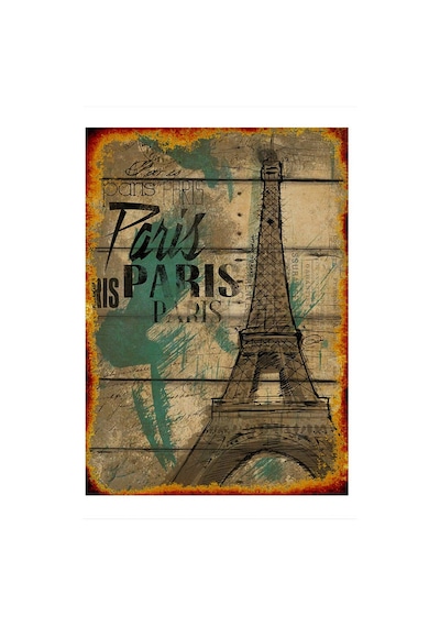 Bedeko Paris Eyfel Kulesi Desenli Mdf Tablo