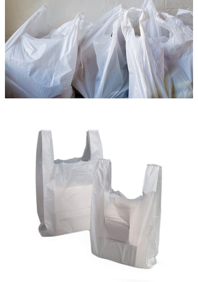Merpak Ambalaj Kalın Kırık Beyaz Poşet 28x50 Cm Orta Boy 1 Kg Hışır Atlet Poşet Market Manav Poşeti Çöp Poşeti