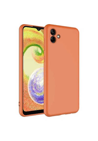 Zore Galaxy Uyumlu A04 Kılıf Mara Lansman Kapak - Turuncu Turuncu