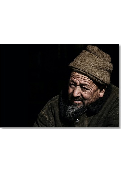 Cakasepetim İhtiyar Uygur Türkü Ahşap Mdf Tablo