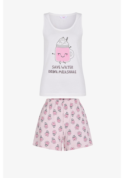 Penti Açık Pembe Milkshake Pamuklu Şortlu Pijama Takımı