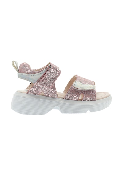 Panço Kız Bebek Kelebek Aksesuarlı Cırt Cırtlı Sandalet Pembe 2212GB10004