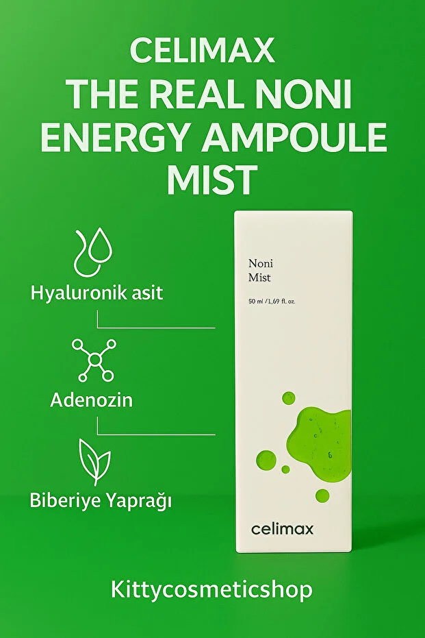 Celimax The Real Noni Energy Ampoule Mist Noni Özütü İçeren Onarıcı Ampul Spreyi 50 Ml