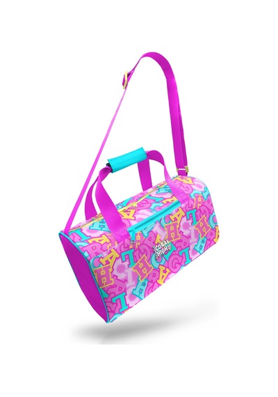 Coral High Pembe Su Yeşili Harf Desenli Spor Çantası 27551 124-Pembe