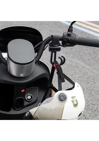 2li Bebek Arabasına Uyumlu Cırtlı Eşya Taşıma Aparatı 360 Derece Dönebilen Plastik Kanca Çok Renkli