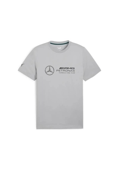Puma Mapf1 Ess Logo Tee Gri Erkek T-shirt Siyah