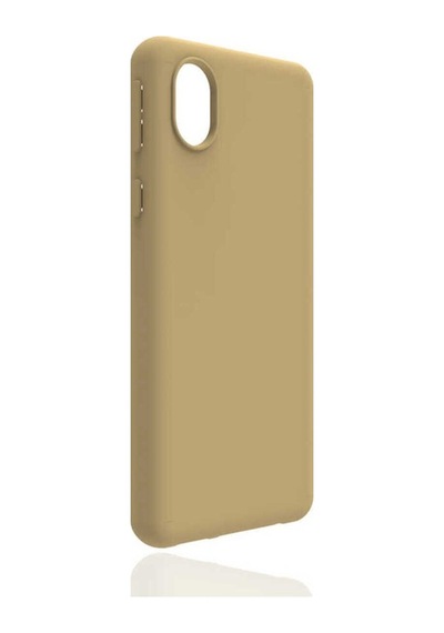 Samsung Uyumlu Galaxy A01 Core Kılıf Zore Biye Silikon Gold