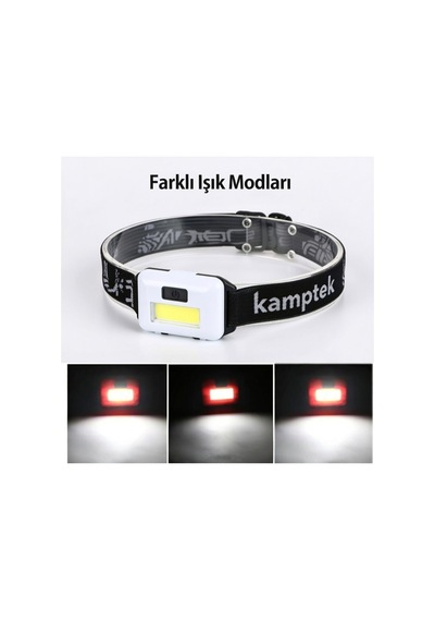 Pilli Kafa Lambası 2 Adet Set Pratik Aydınlatma 3 Fonksiyonlu Minimal Tasarım Kafa Lambası Renkli