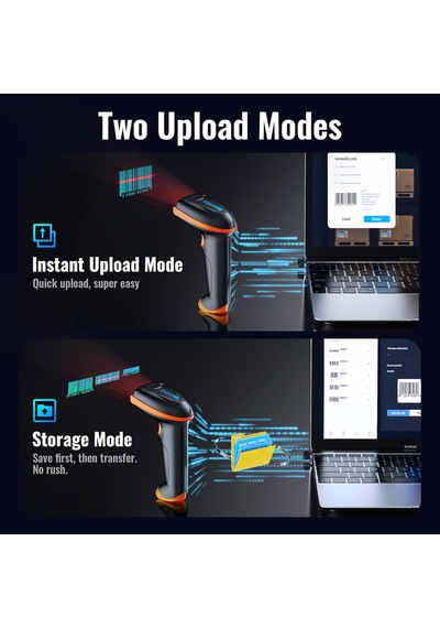 Tera 5100 Kablosuz Barkod Okuyucu - 1d Ve 2d Qr Kod Okuyucu, 2.4ghz Kablosuz Ve Usb Kablolu, 2000mah Pil Göstergeli, Er