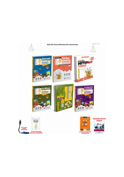 Çanta 8. Sınıf Lgs Tüm Dersler 211 6 Kitap Seti