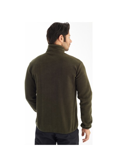 Crozwise Tam Fermuarlı Sweat 6037-04 Yeşil