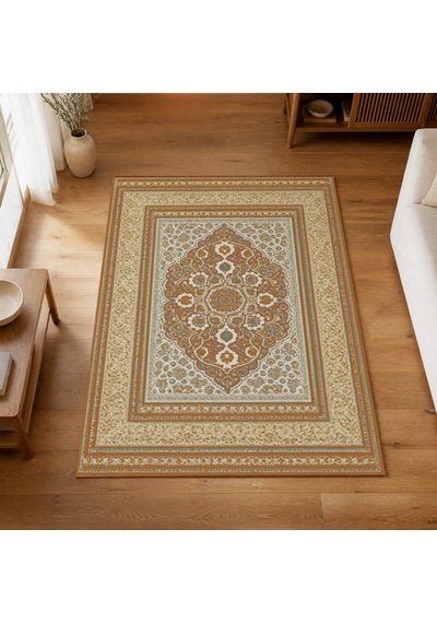Kartela Halı Vina Halı Jüt Taban Dokuma Halı Bakır - 100 X 150 Cm