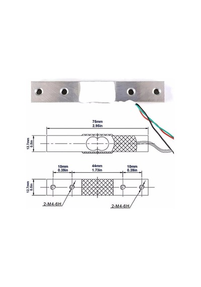 1 Kg Ağırlık Sensörü Elektronik Terazi Load Cell