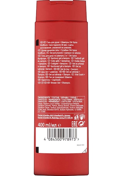 Old Spice Wolfthorn Erkek Duş Jeli ve Şampuan 400 ML