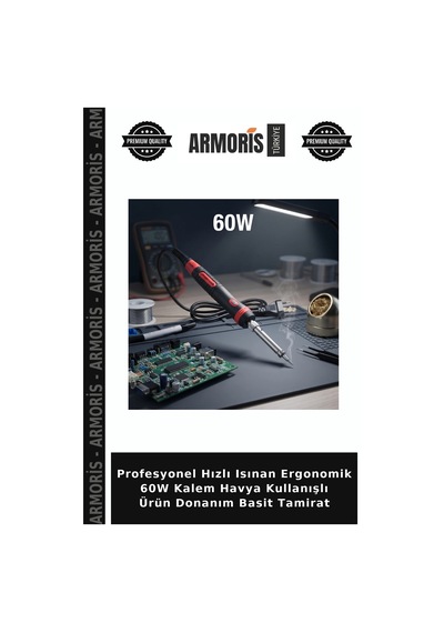 Profesyonel Hızlı Isınan Ergonomik 60w Kalem Havya Kullanışlı Ürün Donanım Basit Tamirat