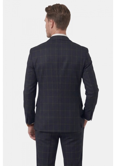 Rizzup Erkek Koyu Lacivert Slim Fit 3 Lü Takım Elbise Kareli Ekose Desenli Yelekli Şık Takım 2600517 Rizzup Erkek Koyu Lacivert Slim Fit 3 Lü Takım Elbise Kareli Ekose Desenli Yelekli Şık Takım 2600517