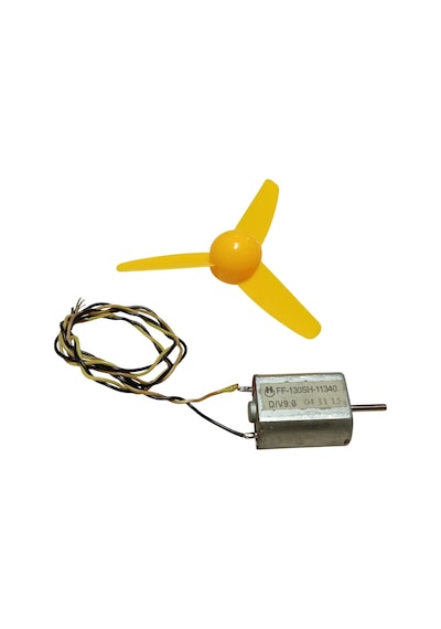 30cm Kablo Lehimli Dc 3-9v Pervaneli Fan Motoru Hobi Proje Elektrik Deney Kablolu Motor Pervane Seti