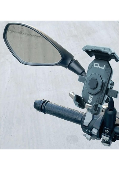 Oj Holder Grip Titreşim Önleyici Motosiklet Telefon Tutucu M285 Siyah