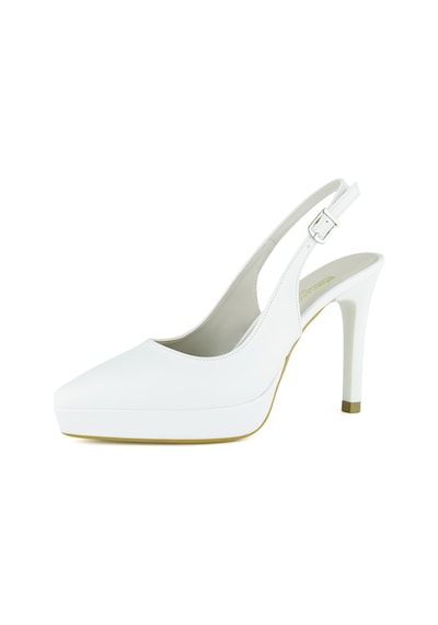 Erkan Saçmacı Scarlett Slingback Beyaz Vegan Sivri Burun Arkası Açık İnce Platform Topuklu Gelin Ayakkabısı Erkan Saçmacı Scarlett Slingback Beyaz Vegan Sivri Burun Arkası Açık İnce Platform Topuklu Gelin Ayakkabısı