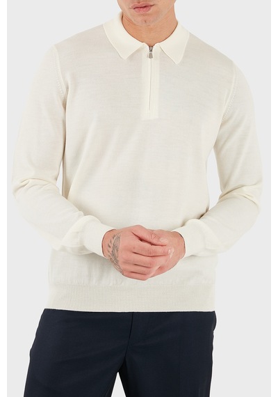 Gran Sasso Erkek Polo Yaka Kazak 55125 14290 005 Ekru Ekru