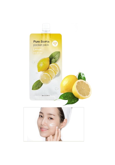 Missha Canlandırıcı Limon Özlü Uyku Maskesi 10ml Pure Source Pocket Pack Lemon