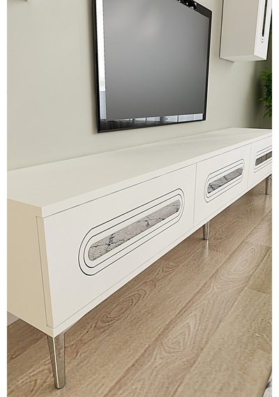 Tvr1804bs - Rany Tvr180 Ünitesi Takım Beyaz-sılver 180cm