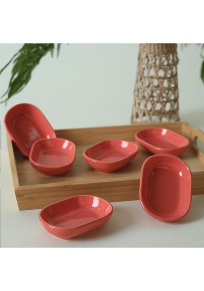 Keramika Pembe Noyan Çerezlik 11 Cm 6 Adet 552