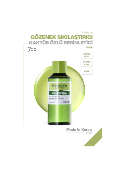 Cactox Gözenek Sıkılaştırıcı Siyah Nokta Karşıtı Arındırıcı Kaktüs Özlü Esans Yüz Toniği 150ml