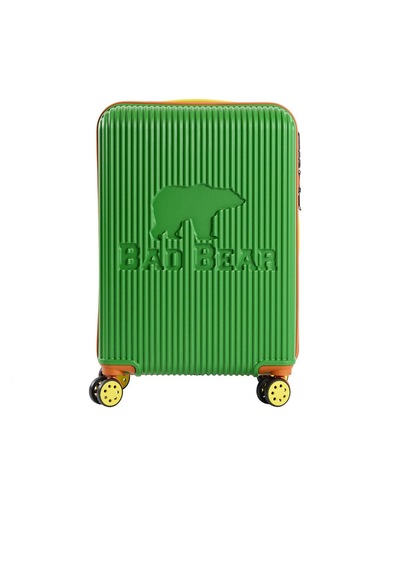 Bad Bear Logo Yeşil Orta Boy Tekerlekli Abs Valiz 64 Lt. - Yeşil