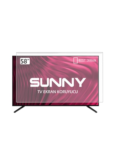 Sunny Uyumlu SN58LEDJ203 TV EKRAN KORUYUCU - Sunny Uyumlu 58" inç Tv Ekran Koruyucu