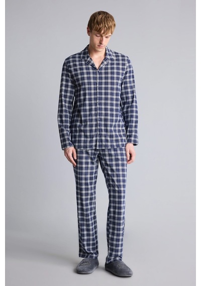 Defacto Regular Fit Ekose Desenli Uzun Kollu 2li Pijama Takımı H7538ax26aunv135 Lacivert-nv135 Defacto Regular Fit Ekose Desenli Uzun Kollu 2li Pijama Takımı H7538ax26aunv135 Lacivert-nv135