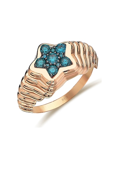 Reis Kuyumculuk T10285 Starry Blue Altın Yüzük