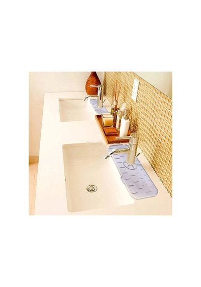 Lavabo İçin Silikon Esnek Mat Musluk Sapı Damlama Tutucu Raf Mutfak Tezgahı Sıçrama Koruma Bx40 Diğer