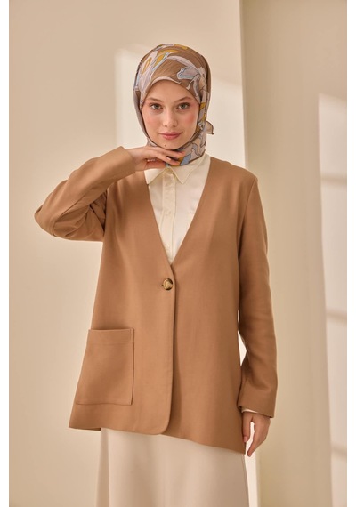 Silk Home Olinda İpek Eşarp 47003-22 Yeşil Kahve, Bebe Mavi, Hardal