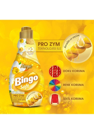 Bingo Soft Konsantre Yumuşatıcı Nergis 1440 ML