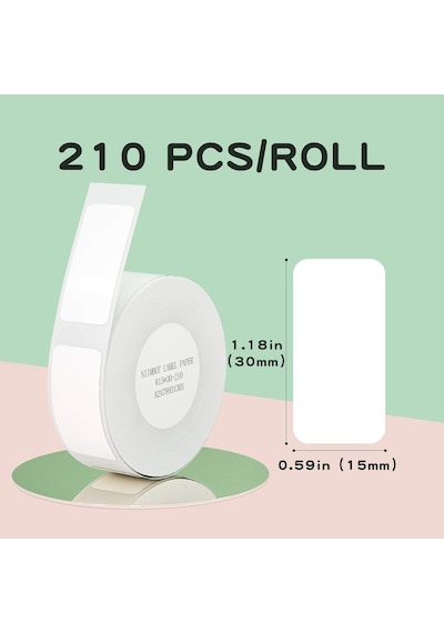 Niimbot T15x30mm 210 Adet Beyaz Etiket D11,d110,d101,h1s