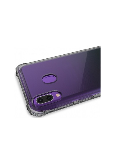 Blogy P20 Lite İle Uyumlu Crystal Fit Kılıf Smoke Black
