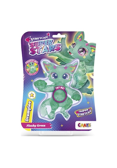 Superstars Flashy Green Drumylee Stretchy Figür