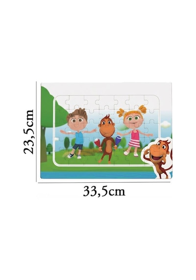 35 Parça Kukuli Ve Arkadaşları Çocuk Frame Puzzle Eğitici Ve Eğlenceli Çocuk Yapboz 1
