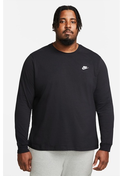 Nike Nsw Club Tee Erkek Uzun Kollu Spor Tişört Siyah