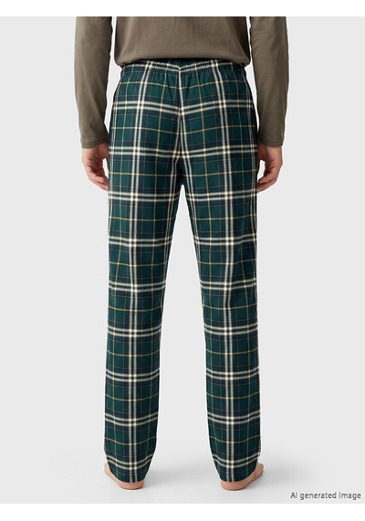 Lc Waikiki Lc Waıkıkı Yeşil Standart Kalıp Ekose Erkek Pijama Altı