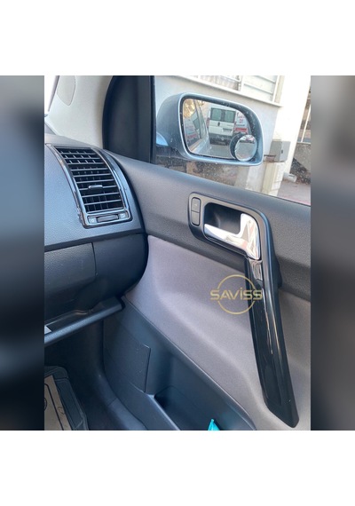 Volkswagen Polo 9N uyumlu Parlak Siyah Full Set Torpido Konsol Maun Kaplama (Pianoblack)
