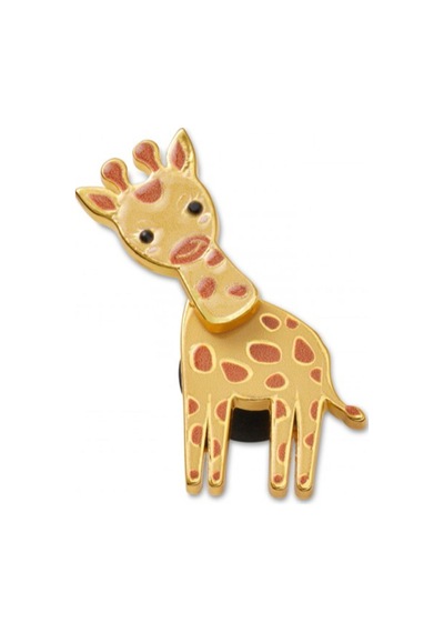 Jibbitz Enamel Giraffe Unisex Metal 10015525 1-15323 Çok Renkli