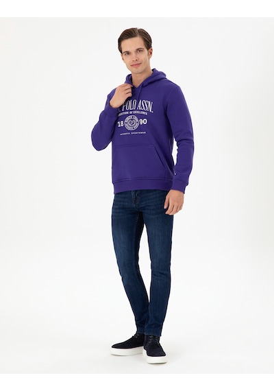 U.s. Polo Assn. Erkek Mor Sweatshirt 50293446-vr038 Mor