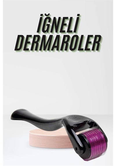 Saç - 877 - Çıkarma Tarağı Dermaroller 540 Iğneli Roller 1 Mm Iğne Cilt Yüz Yenileme - Ece-umay - Bakım Seti