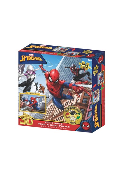 Prime 3d Marvel Spider-man Çift Taraflı Puzzle 200 Parça 37534