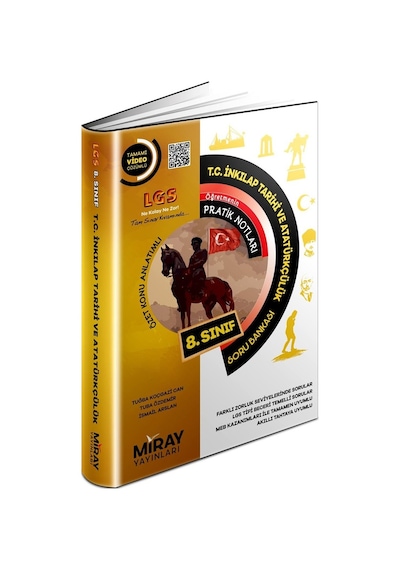 8. Sınıf T.C. İnkılap Tarihi ve Atatürkçülük Soru Bankası -  Miray Yayınları