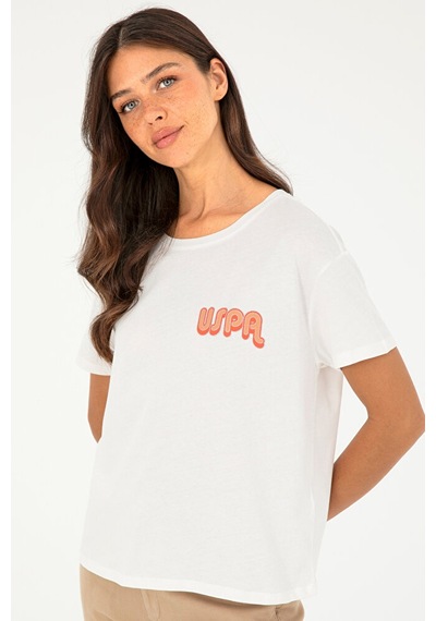 U.S. Polo Assn. Kadın Bisiklet Yaka Tişört 50286050-vr019 7489