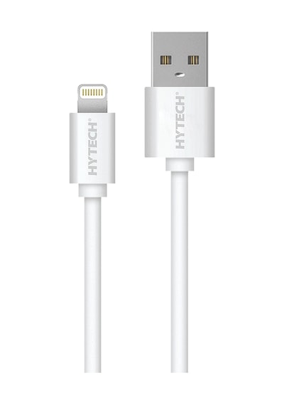 Hytech Hy-X91 1M 2A Apple Uyumlu iPhone  Lightning Beyaz Şarj Kablosu